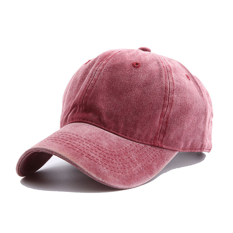 Trend Personality Wash Plain Casual Baseball Cap