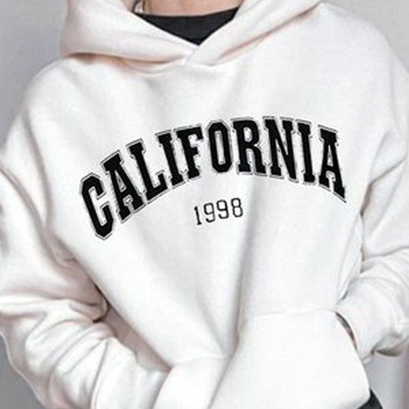 California Print Streetwear Men's Fleece Hoodie 320g