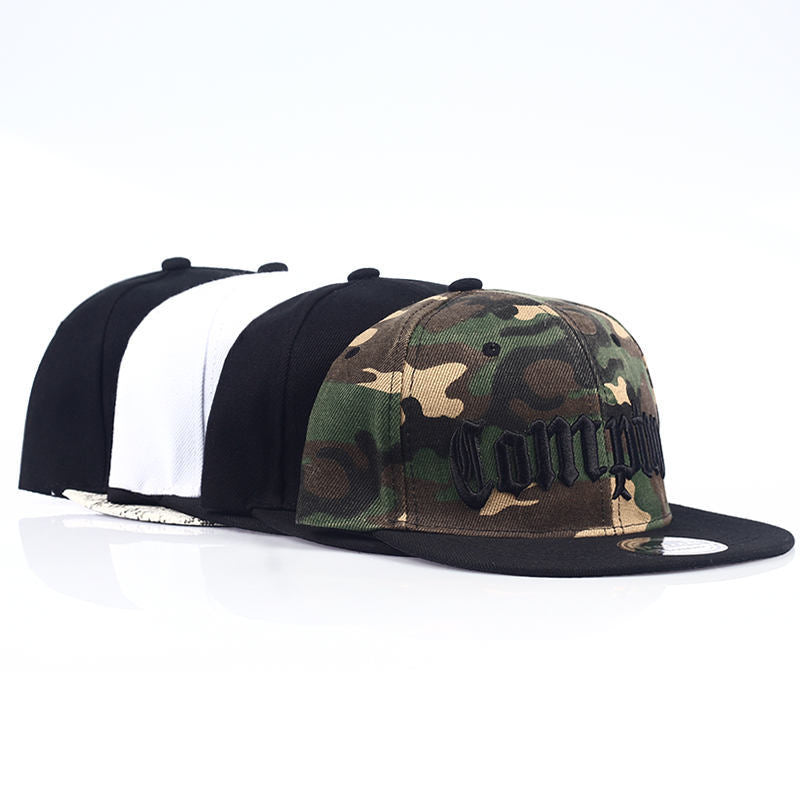 Compton Snapback Letter Embroidered Street Style Casual Cap