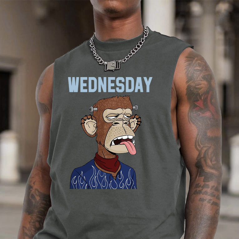 Wednesday NFT Print Men's Fashion Tank Top
