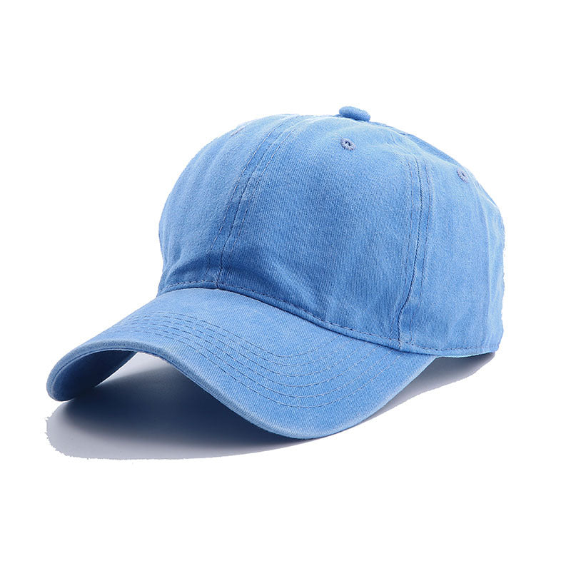 Trend Personality Wash Plain Casual Baseball Cap