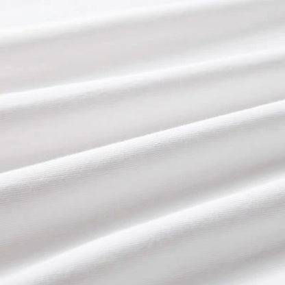 Men's Plain Oversized Cotton T-shirt - White Big & Tall