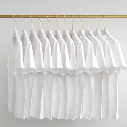 Men's Plain Oversized Cotton T-shirt - White