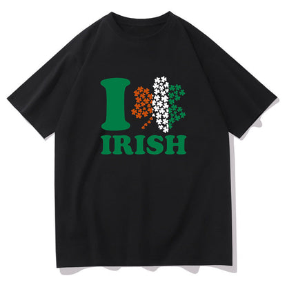 Love for Ireland Shamrock Heart Irish Pride Tee Big & Tall