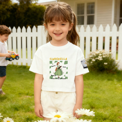 Fairy Tale Cinderella Sophie QR Code Story Tee for Girls