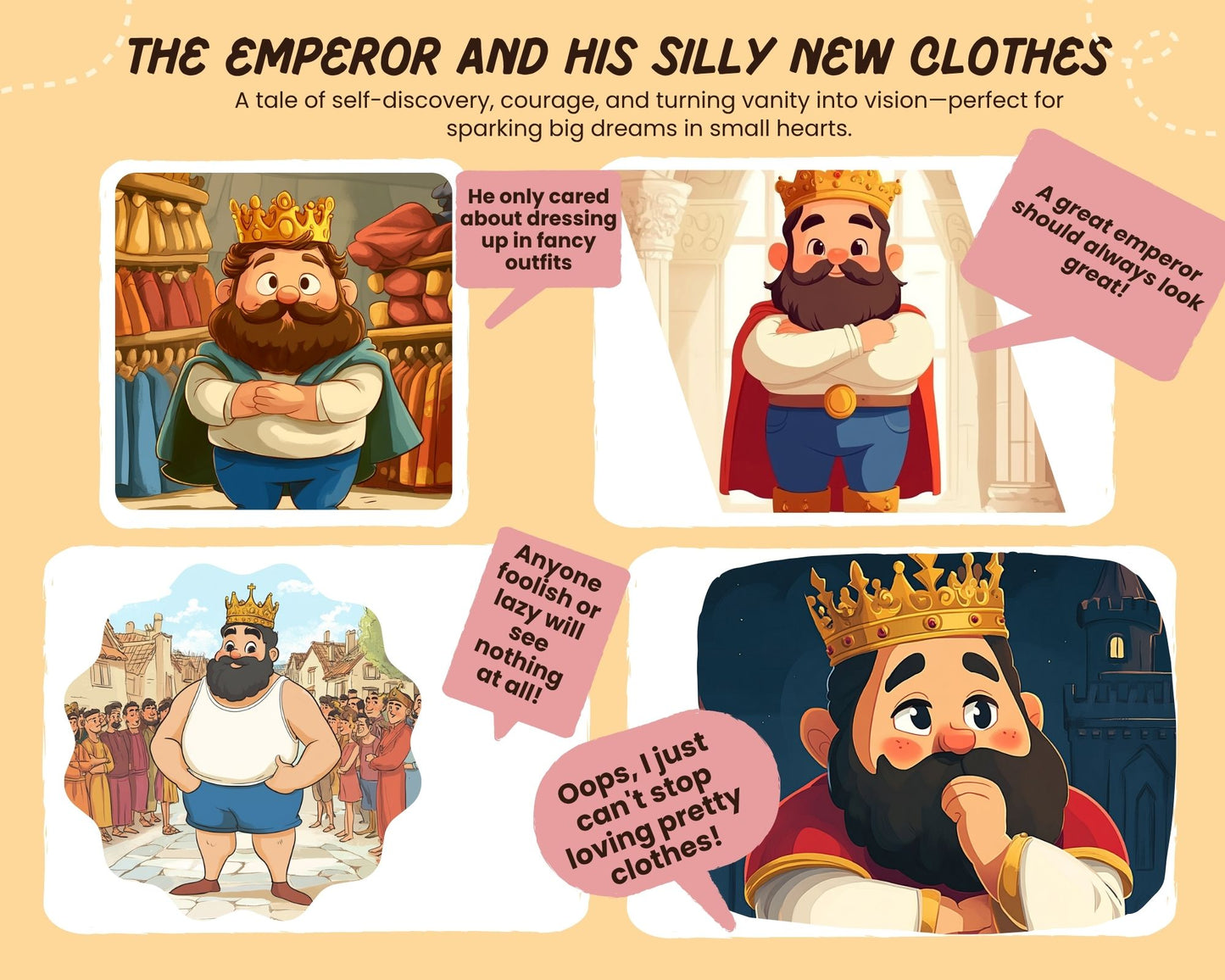 The Emperor’s New Clothes QR Code Storytime Tee for Children