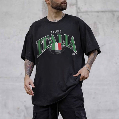Calcio Italia Men's Loose Fit T-Shirts Big & Tall