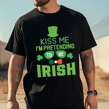 Kissable Shamrock Luck of the Irish Kiss Tee Big & Tall