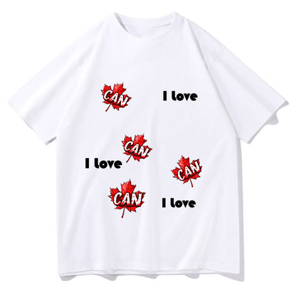I love Canada Maple Leafs Men's Short Sleeve Tee