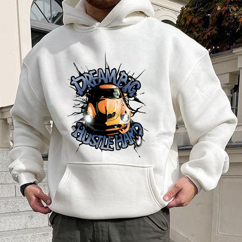 Dream Big Hustle Hard Men's Hoodie