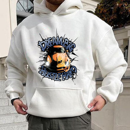 Dream Big Hustle Hard Men's Hoodie