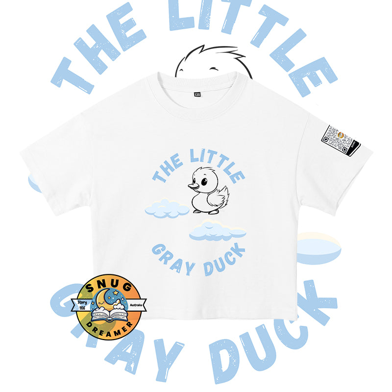 The Cute Duck Print Kids QR Code Timeless Tale Tee