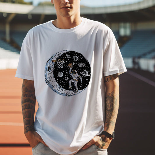 Galactic Basketball Space Astronaut Big & Tall Tee