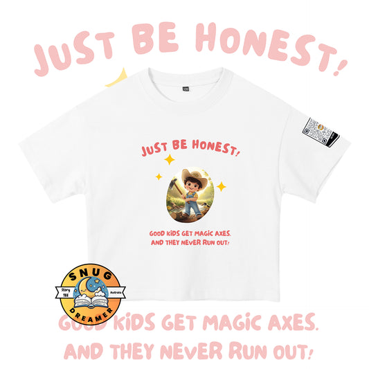 Tommy's Axe Storytelling T-shirt with QR Code for Kids