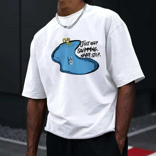 Summer Swimming Pool Cotton Tee