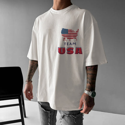 Team USA Men's Cotton Shorts Sleeve T-shirt Big & Tall