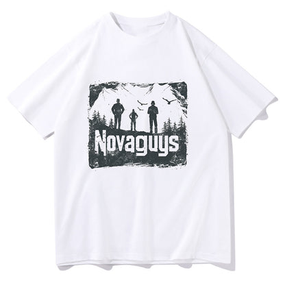 NOVAGUYS Human and Nature Print White T-shirt