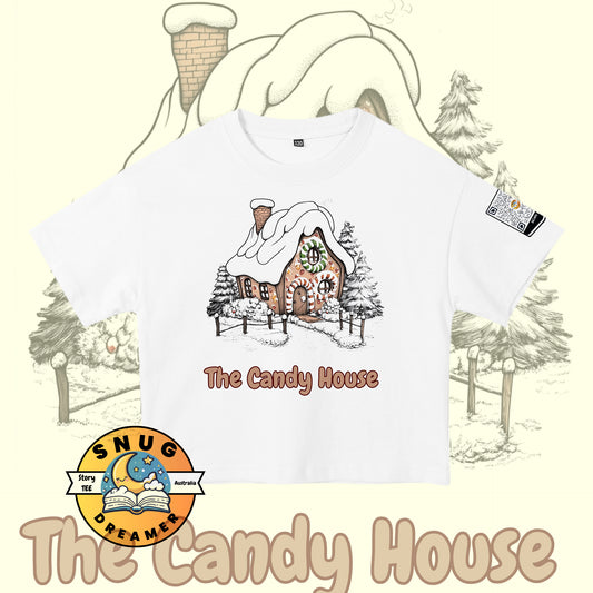 The Candy House Print QR Code Kids Story T-shirt