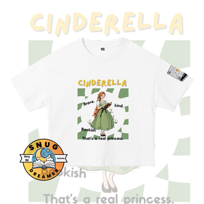 Educational fairy tale shirt for girls – QR code unlocks original Cinderella-inspired story