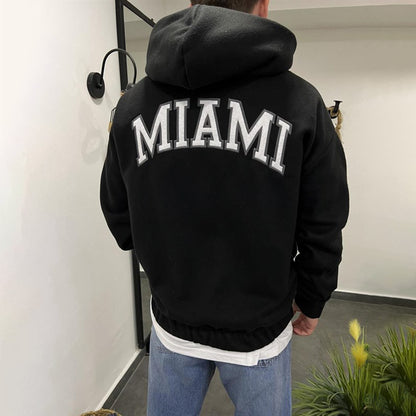 Miami Men's Loose Fit Casual Hoodies