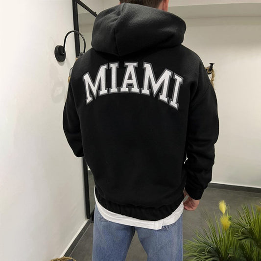 Miami Men's Loose Fit Casual Hoodies