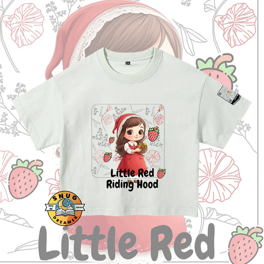 Little Red Riding Hood QR Code Bedtime Story T-Shirt for Kids