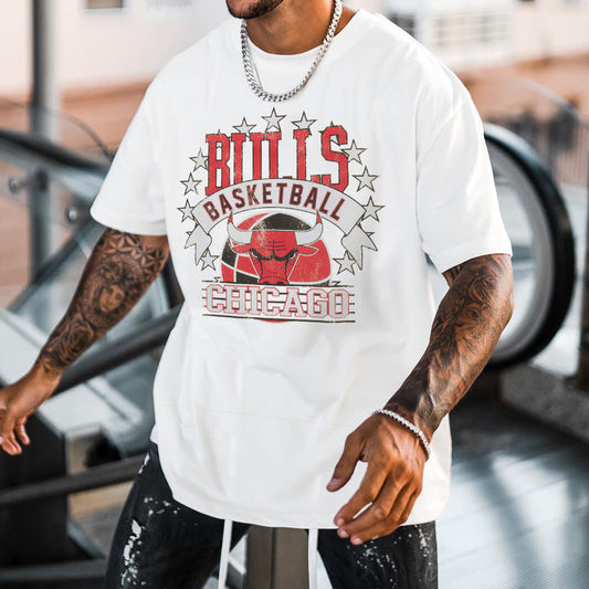 Chicago Bulls Men's Loose Fit T-Shirts Big & Tall