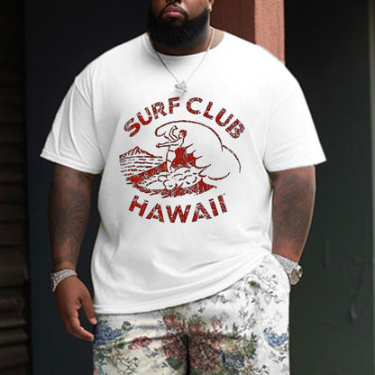 Classic Surf Club Men's Hawaii Printed Tee Big & Tall