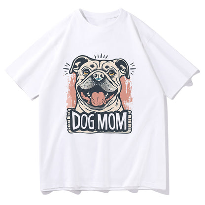 Dog Mom Print Women's Short Sleeve T-shirt