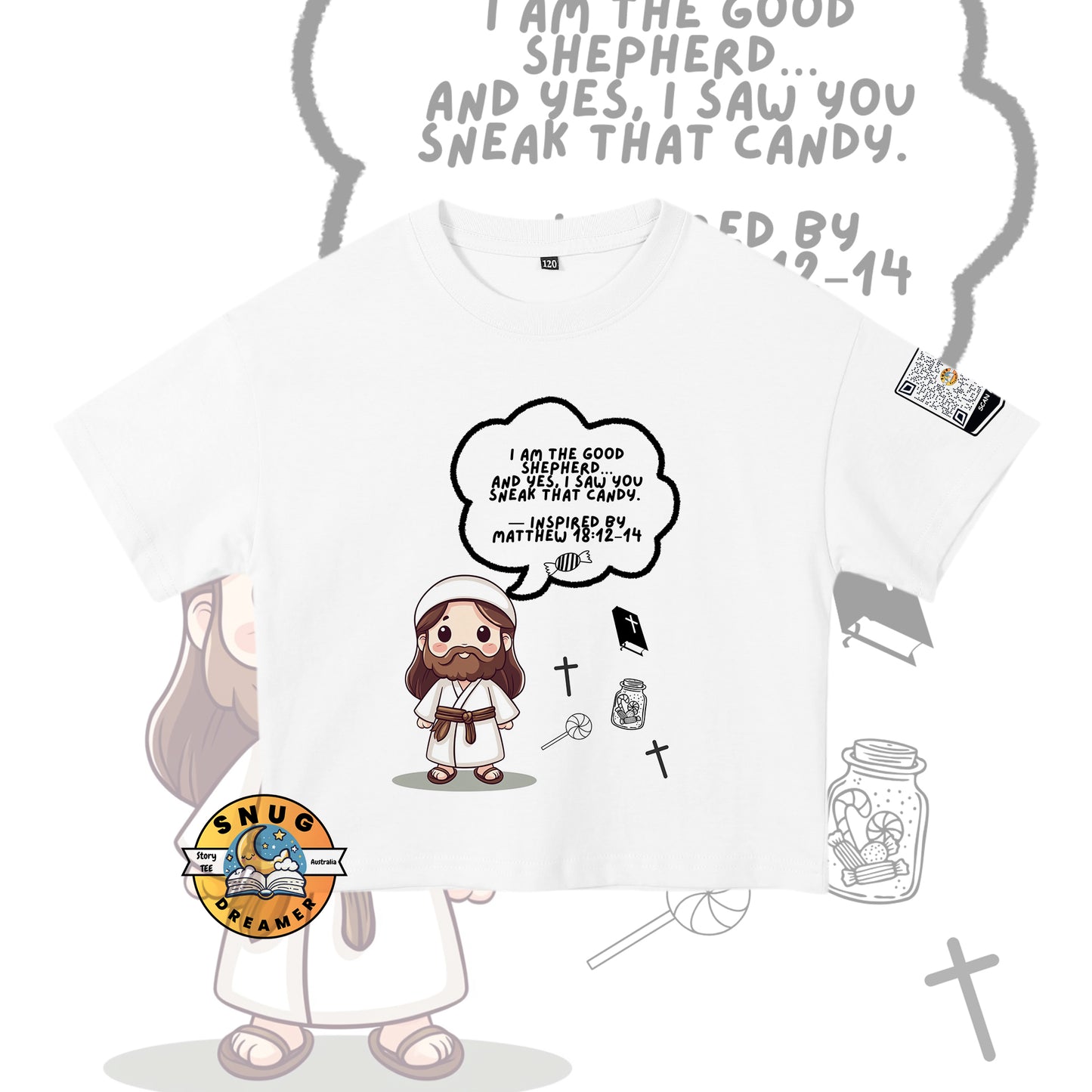 Inspired by Matthew Kid's Funny Tee – QR Code Storytelling of Jesus