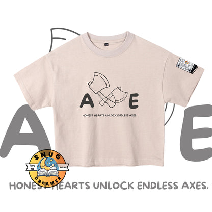 Tommy and His Axe QR Code Storytelling Tee - Honest Hero Tee for Boys & Girls