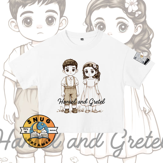 Hansel and Gretel Print QR Code Kids Storytelling Shirt