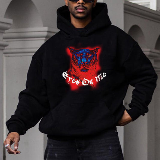 Cheetah Graphics Casual Fleece Hoodie