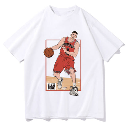 Men's Slam Dunk Anime Basketball Heroes Fan T-shirt Big & Tall