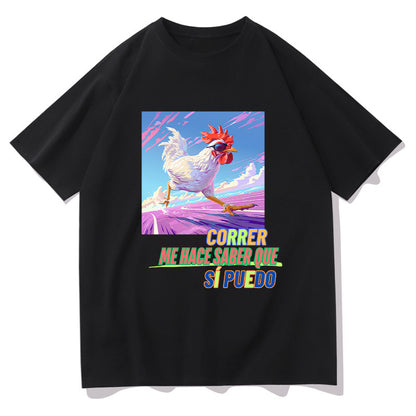 Running Gallic Rooster Men's Short Sleeve T-shirt Big & Tall