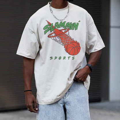 Slammin Men's Basketball Sports T-Shirts Big & Tall