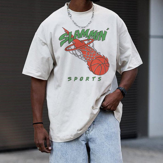 Slammin Men's Basketball Sports T-Shirts Big & Tall