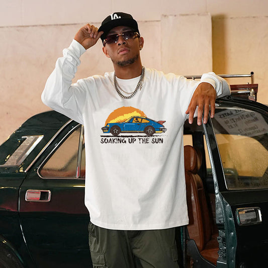 Soaking Up The Sun Men's Long Sleeve T-shirt-A
