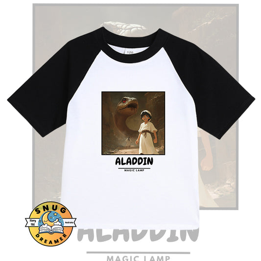 Aladdin Magic Lamp Cotton Raglan Bedtime Story Shirt