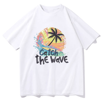 Catch the Wave Ocean Vibes Men's Oversized T-shirt