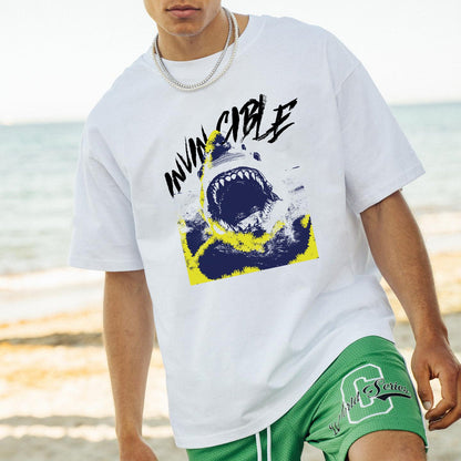 Shark Graphics Casual Men’s T-shirts Big & Tall