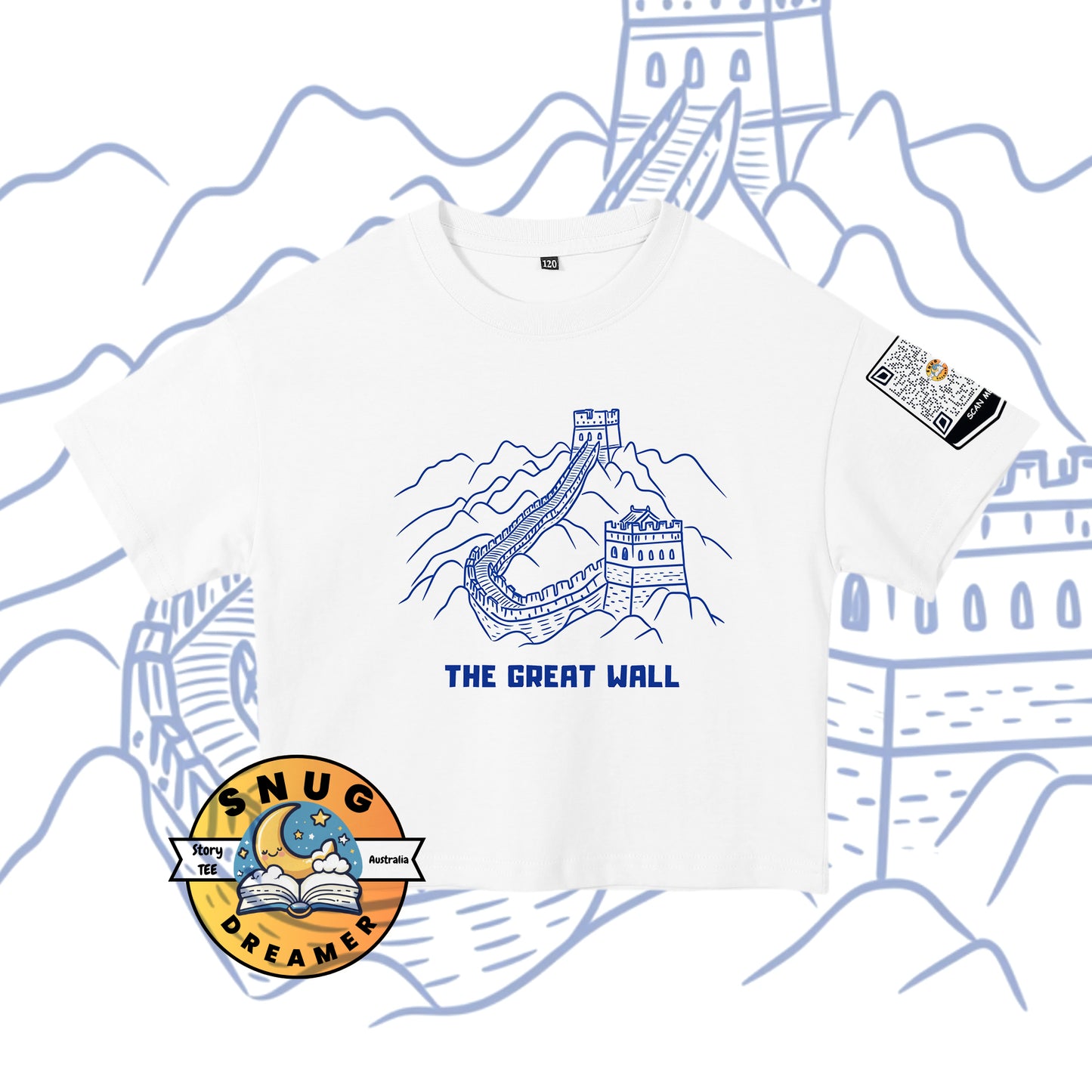 Unique Storytime T-Shirt – Scan to Hear the Great Wall Tale