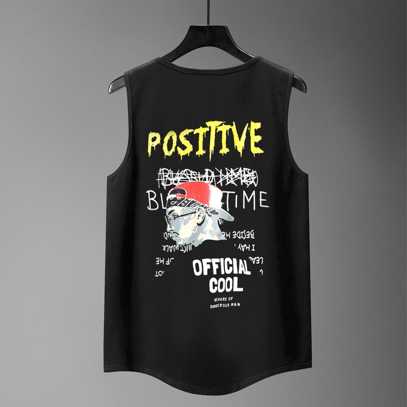 Fashionable Man Print Big & Tall Guys Tank Top