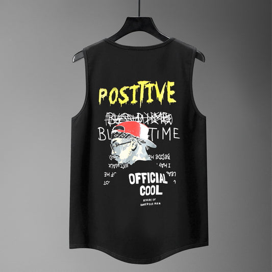 Fashionable Man Print Big & Tall Guys Tank Top
