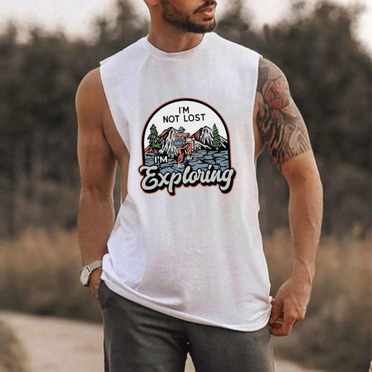 Men's Hiking Graphic Print Tank Top