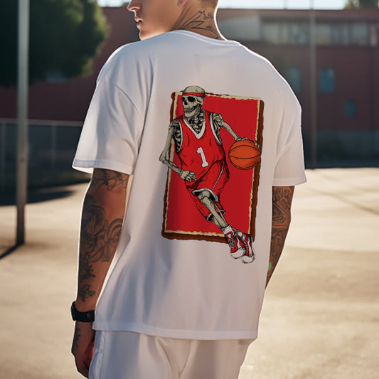 Slam Dunk Skeleton Shirt Sports Enthusiast Tee Big & Tall