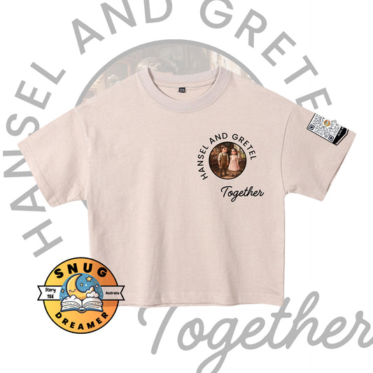 Interactive Hansel and Gretel QR Code T-Shirt for Kids