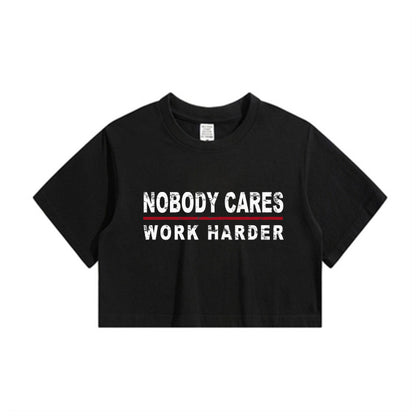 Lady's Inspirational Quotes Crop Tee
