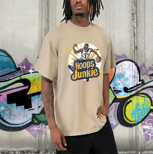 Hoops Junkie Basketball Player Men's T-Shirts Big & Tall