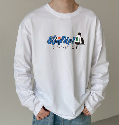 Keep Up Men's Long Sleeve T-shirt-B